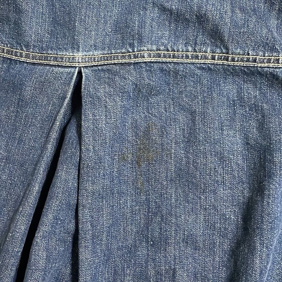 Madewell Size XXL Denim Northward Cropped Army Jacket: Sherpa Edition - Picture 5 of 7